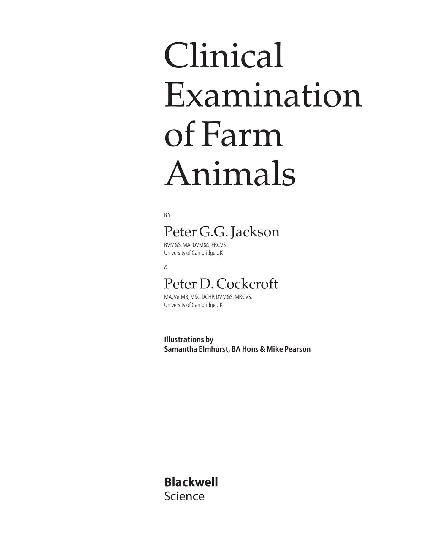 Clinical Examination of Farm Animals