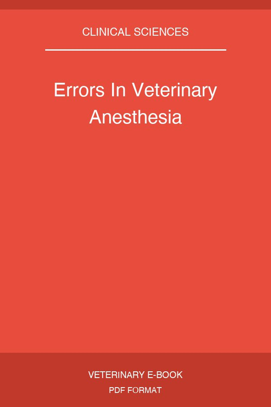 Errors In Veterinary Anesthesia