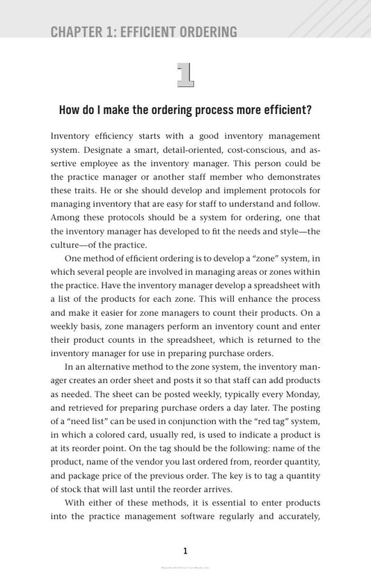 Look Inside page 10 - 101 Veterinary Inventory Questions Answered