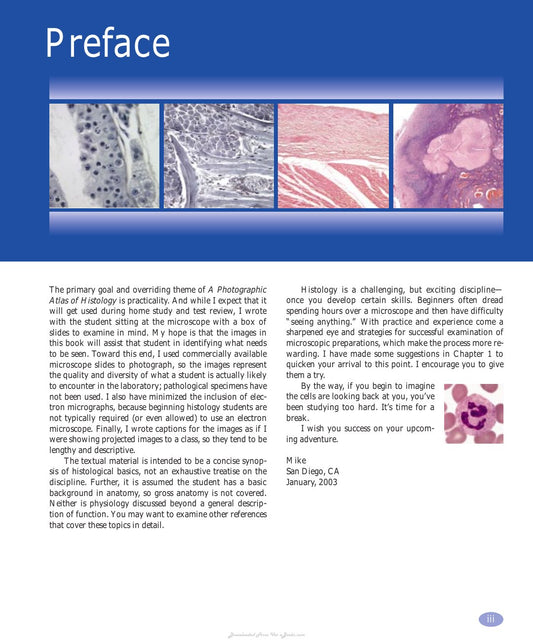 Look Inside page 5 - A Photographic Atlas Of Histology