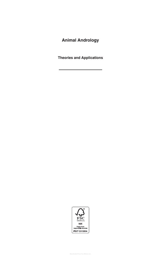 Look Inside sample page 2 - Animal Andrology Their Theories Applications