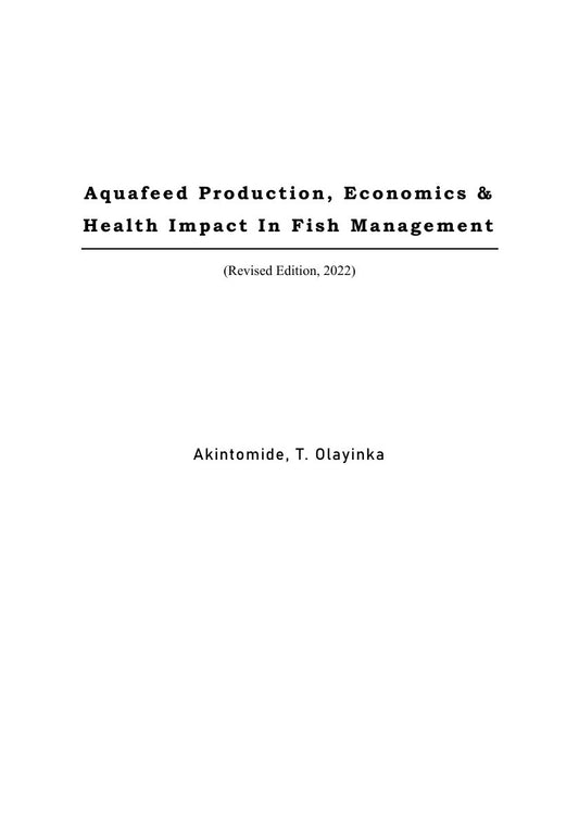 Look Inside sample page 2 - Aquafeed Production Economics And Health Impact On Fish Management