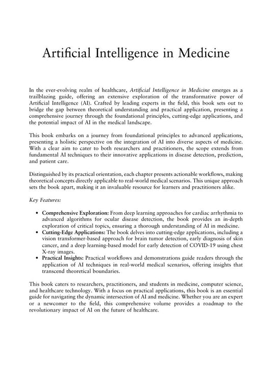 Look Inside sample page 2 - Artificial Intelligence In Medicine