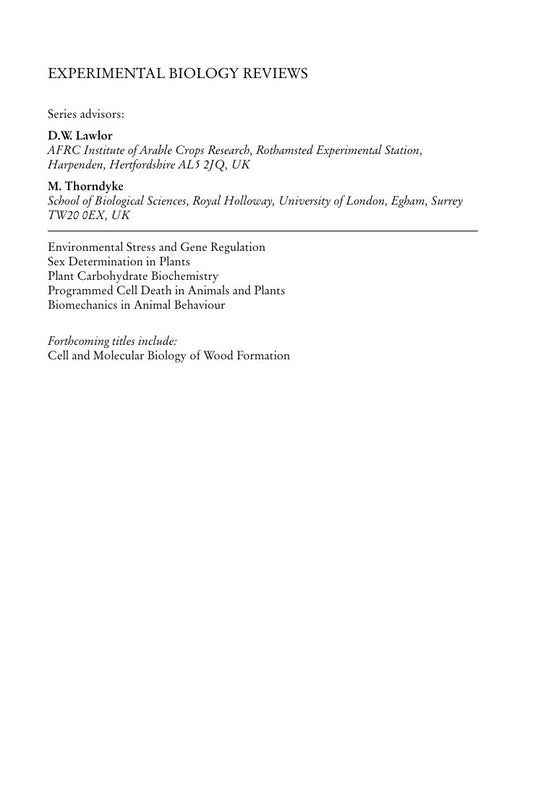 Look Inside sample page 2 - Biomechanics In Animal Behaviour