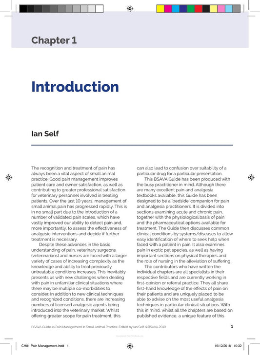 Look Inside page 6 - BSAVA Guide to Pain Management in Small Animal Practice