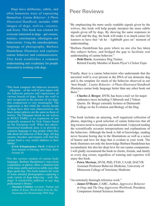 Look Inside page 2 - Canine Behavior A Photo Illustrated Handbook