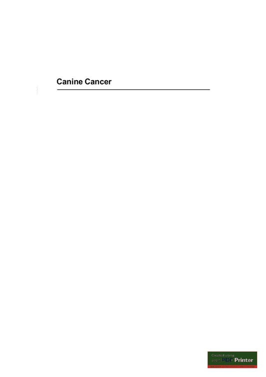Look Inside sample page 2 - Canine Cancer