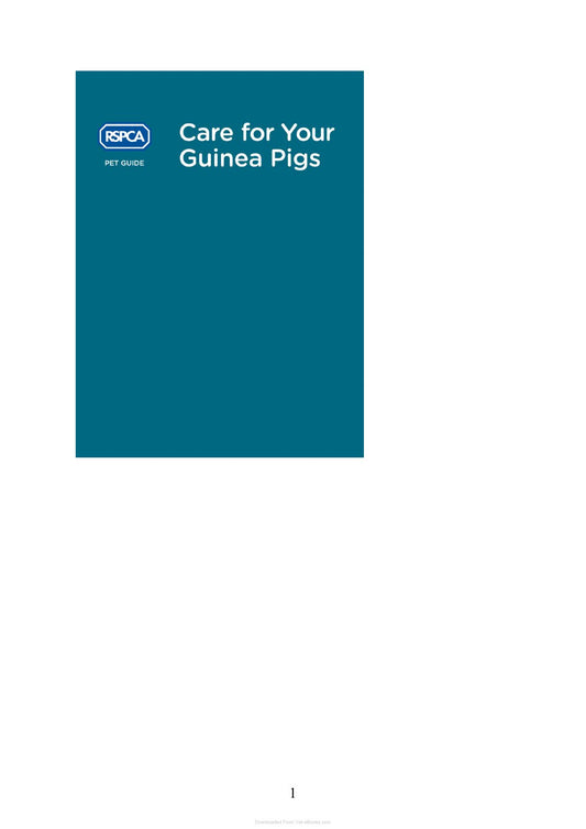 Look Inside page 2 - Care For Your Guinea Pigs
