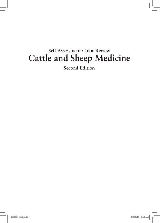 Look Inside sample page 2 - Cattle Sheep Medicine 2nd Edition Self Assessment Color Review