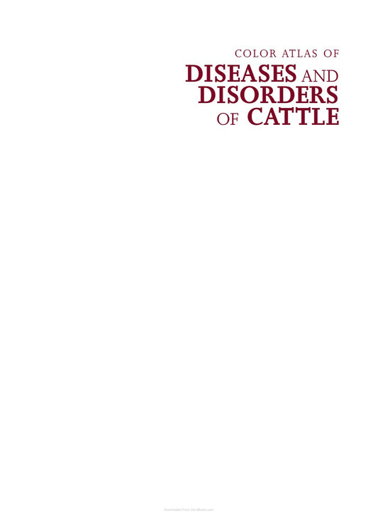 Look Inside sample page 2 - Color Atlas Diseases Disorders Cattle 3Rd Edition