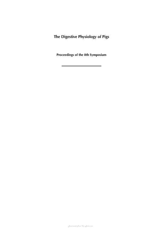 Look Inside sample page 2 - Digestive Physiology Of Pigs