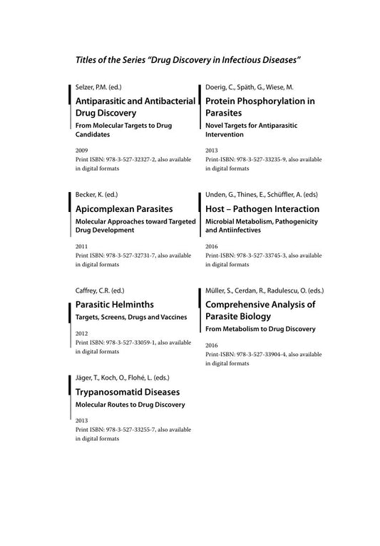 Look Inside sample page 2 - Ectoparasites Drug Discovery Against Moving Targets