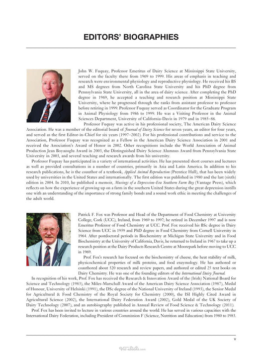 Look Inside page 6 - Encyclopedia Of Dairy Sciences 2nd Edition 4 Volume Set