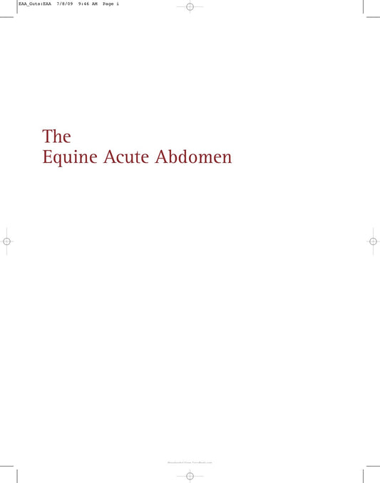 Look Inside sample page 2 - Equine Acute Abdomen