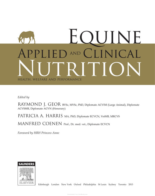 Look Inside page 3 - Equine Applied And Clinical Nutrition