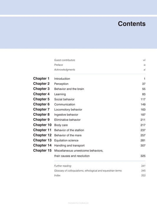 Look Inside page 6 - Equine Behavior A Guide For Veterinarians And Equine Scientists 2Nd Edition