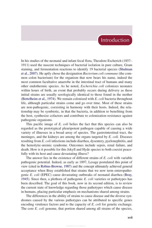 Look Inside page 5 - Escherichia Coli Pathotypes And Principles Of Pathogenesis 2Nd Edition