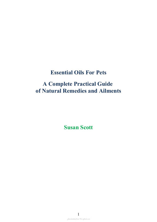 Look Inside sample page 2 - Essential Oils For Pets A Complete Practical Guide Of Natural Remedies And Ailments