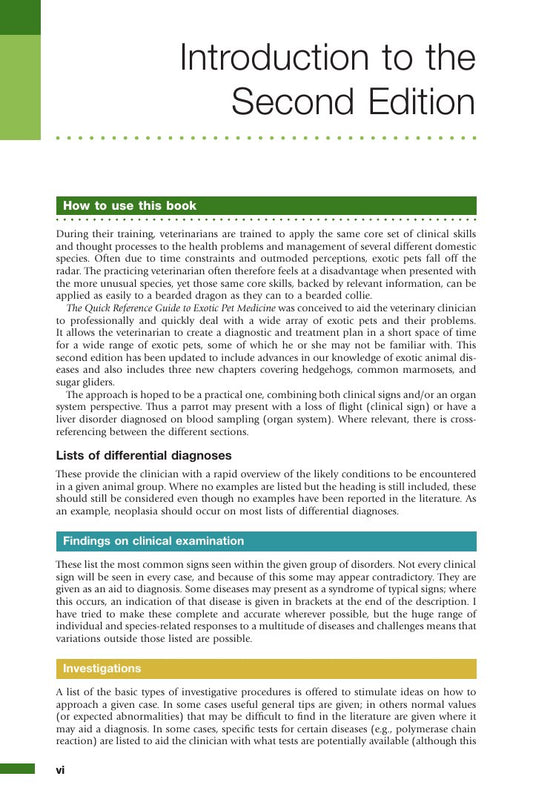 Look Inside page 7 - Exotic Animal Medicine 2Nd Edition
