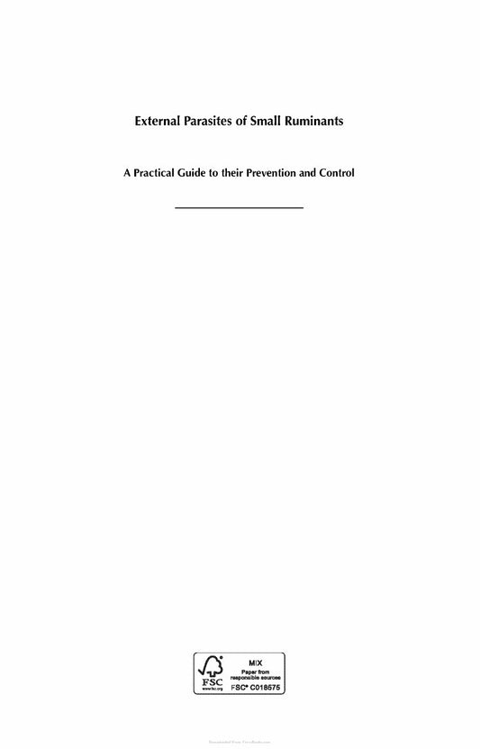 Look Inside sample page 2 - External Parasites Of Small Ruminants