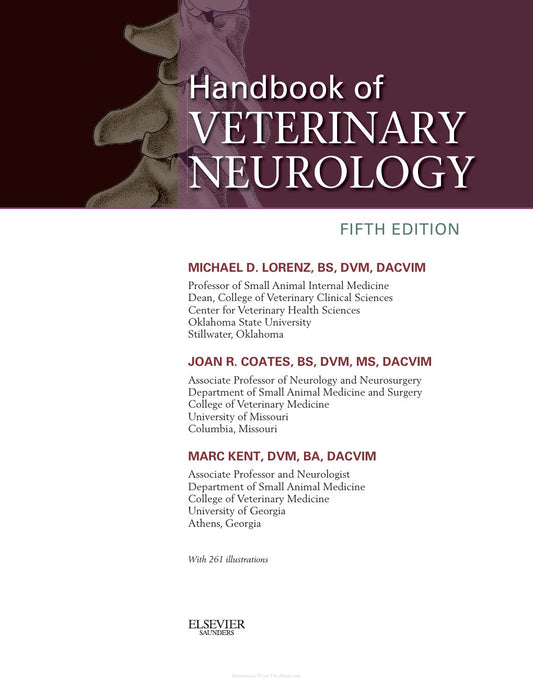 Look Inside page 2 - Handbook Of Veterinary Neurology 5Th Edition