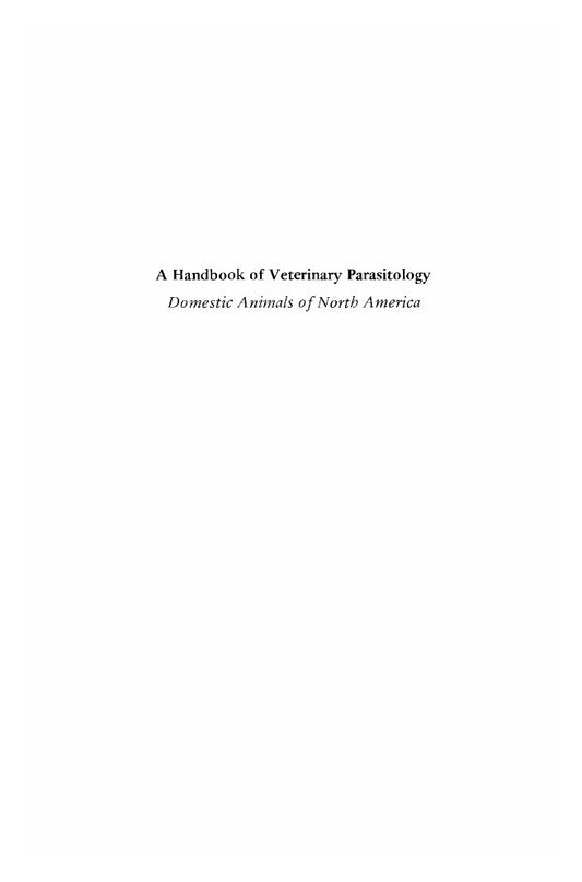 Look Inside sample page 2 - Handbook Of Veterinary Parasitology Domestic Animals Of North America