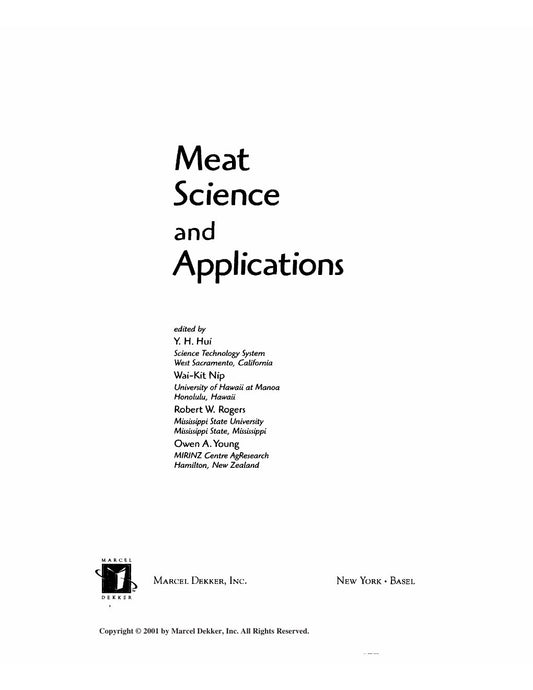 Look Inside sample page 2 - Meat Science And Applications