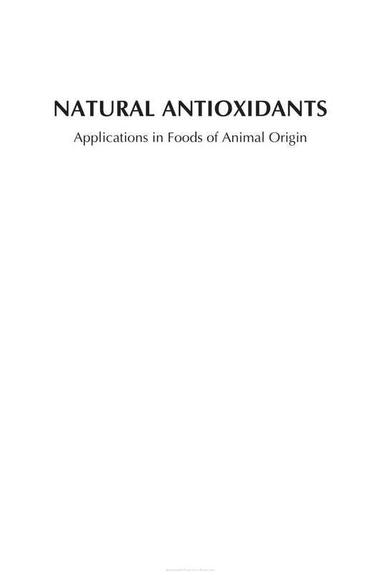 Look Inside sample page 2 - Natural Antioxidants Applications In Foods Of Animal Origin
