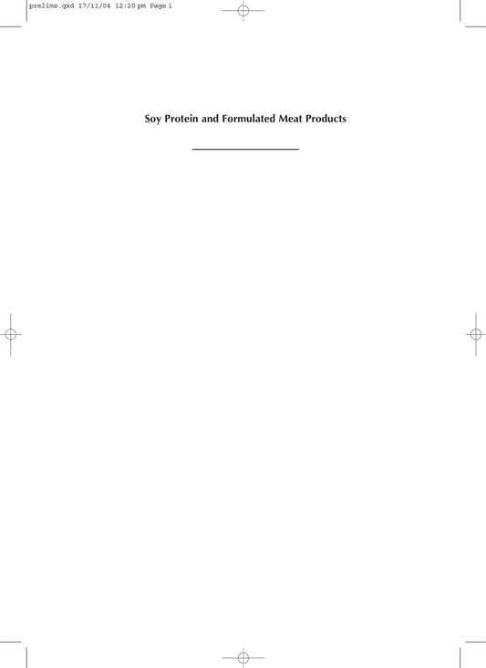 Soy Protein And Formulated Meat Products