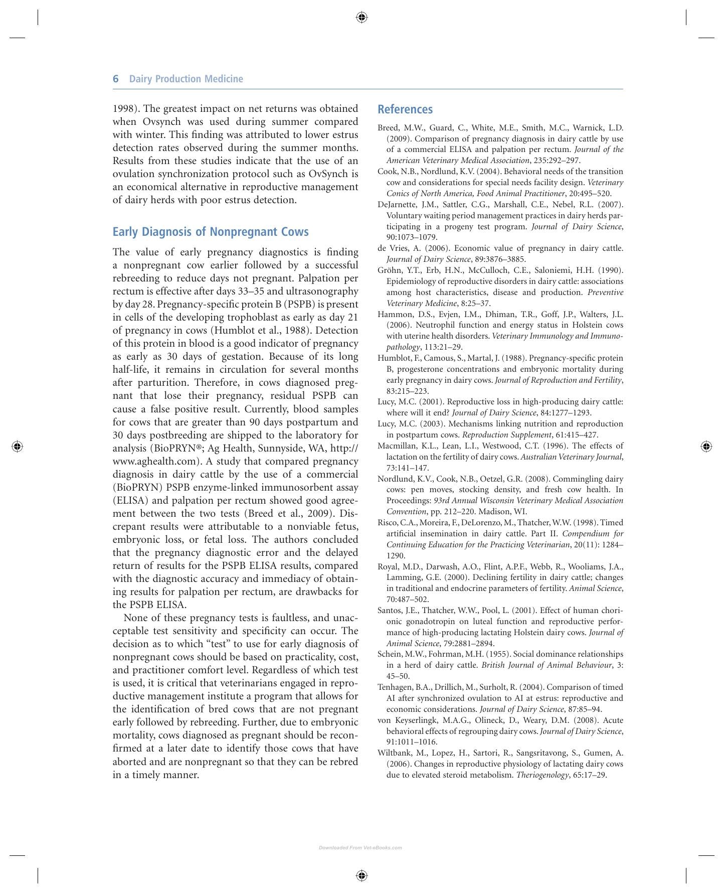 Dairy Production Medicine
