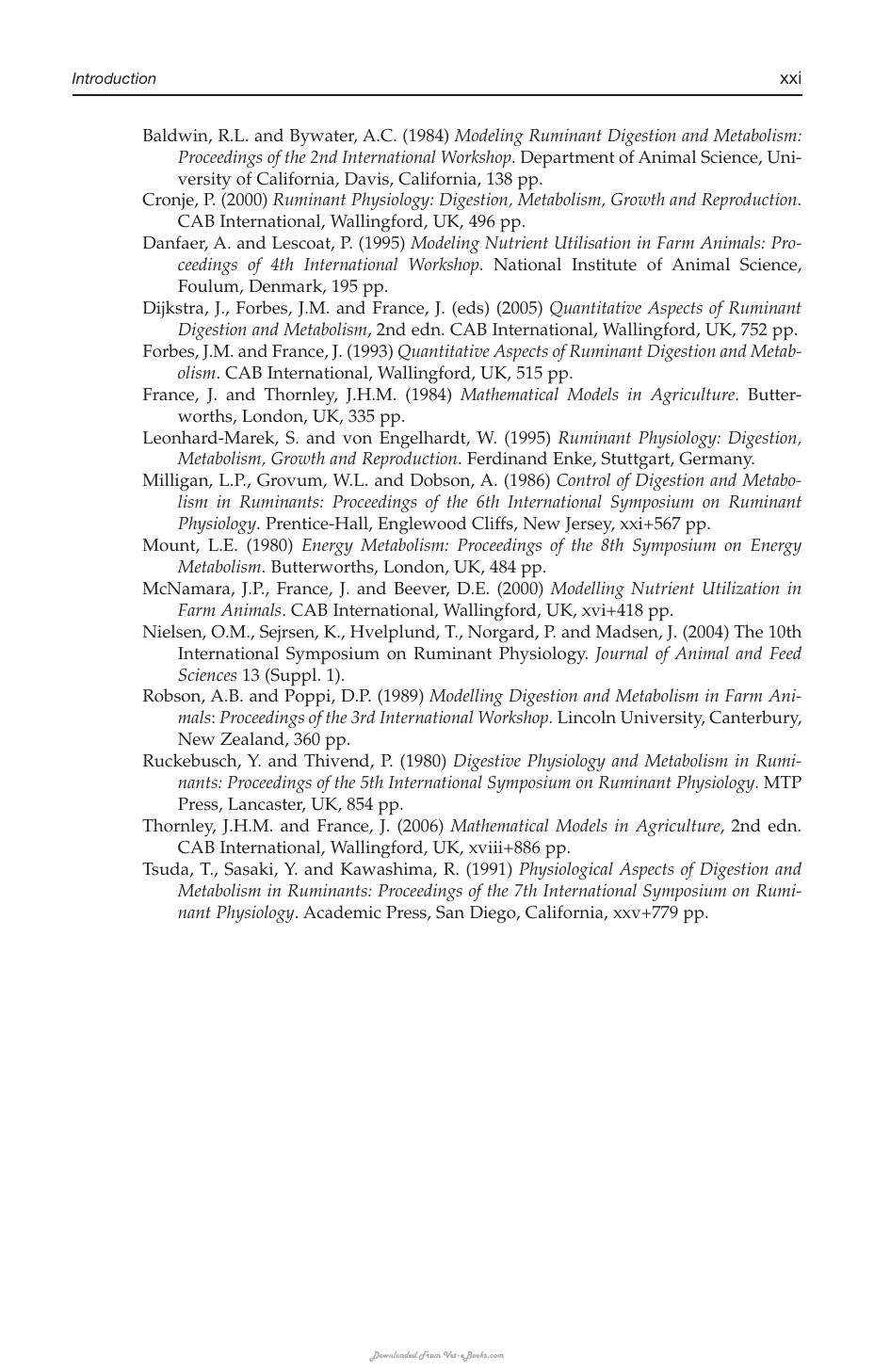 Nutrient Digestion And Utilization In Farm Animals Modelling Approaches