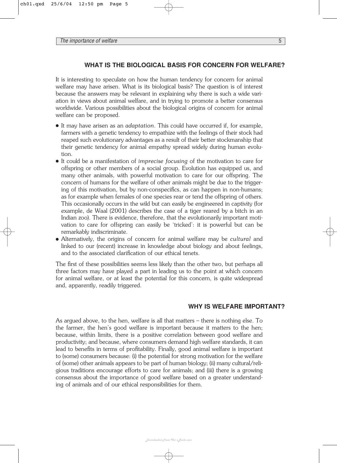 Welfare Of The Laying Hen