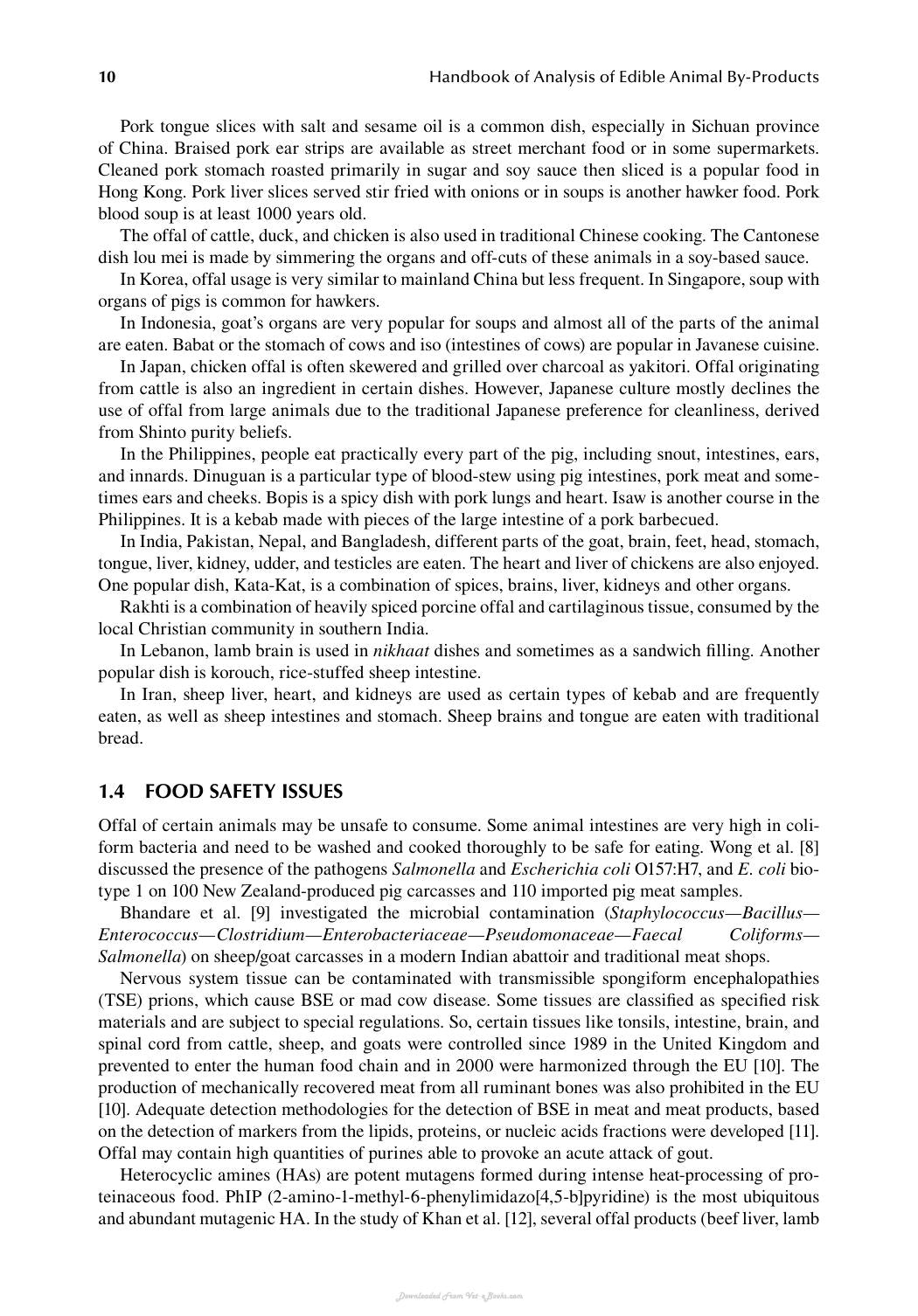 Handbook Of Analysis Of Edible Animal By Products
