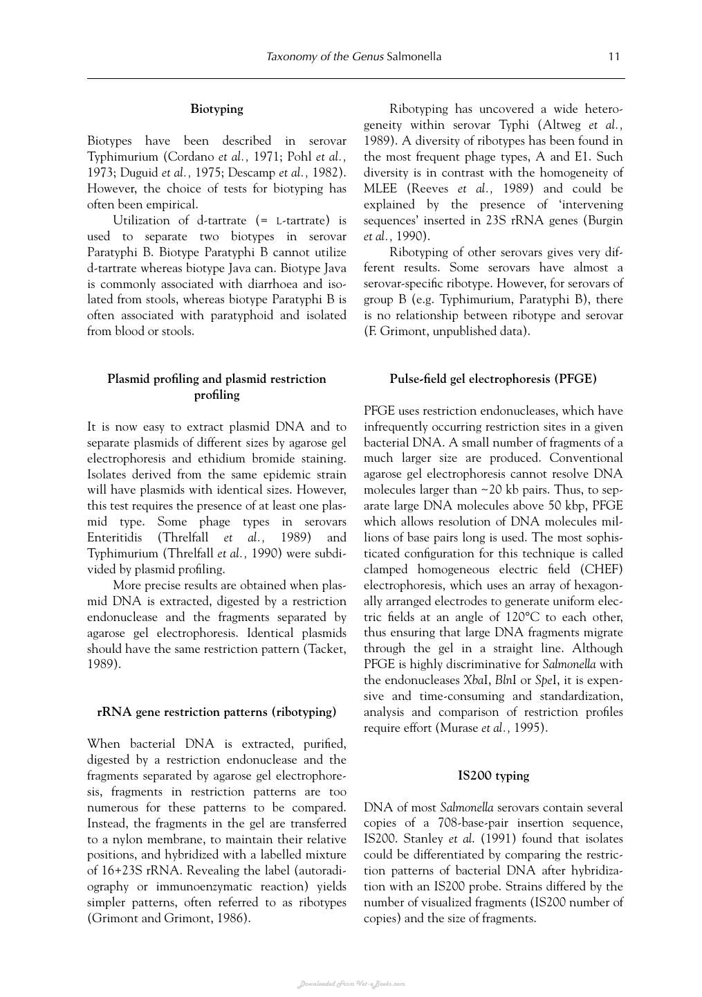 Salmonella In Domestic Animals