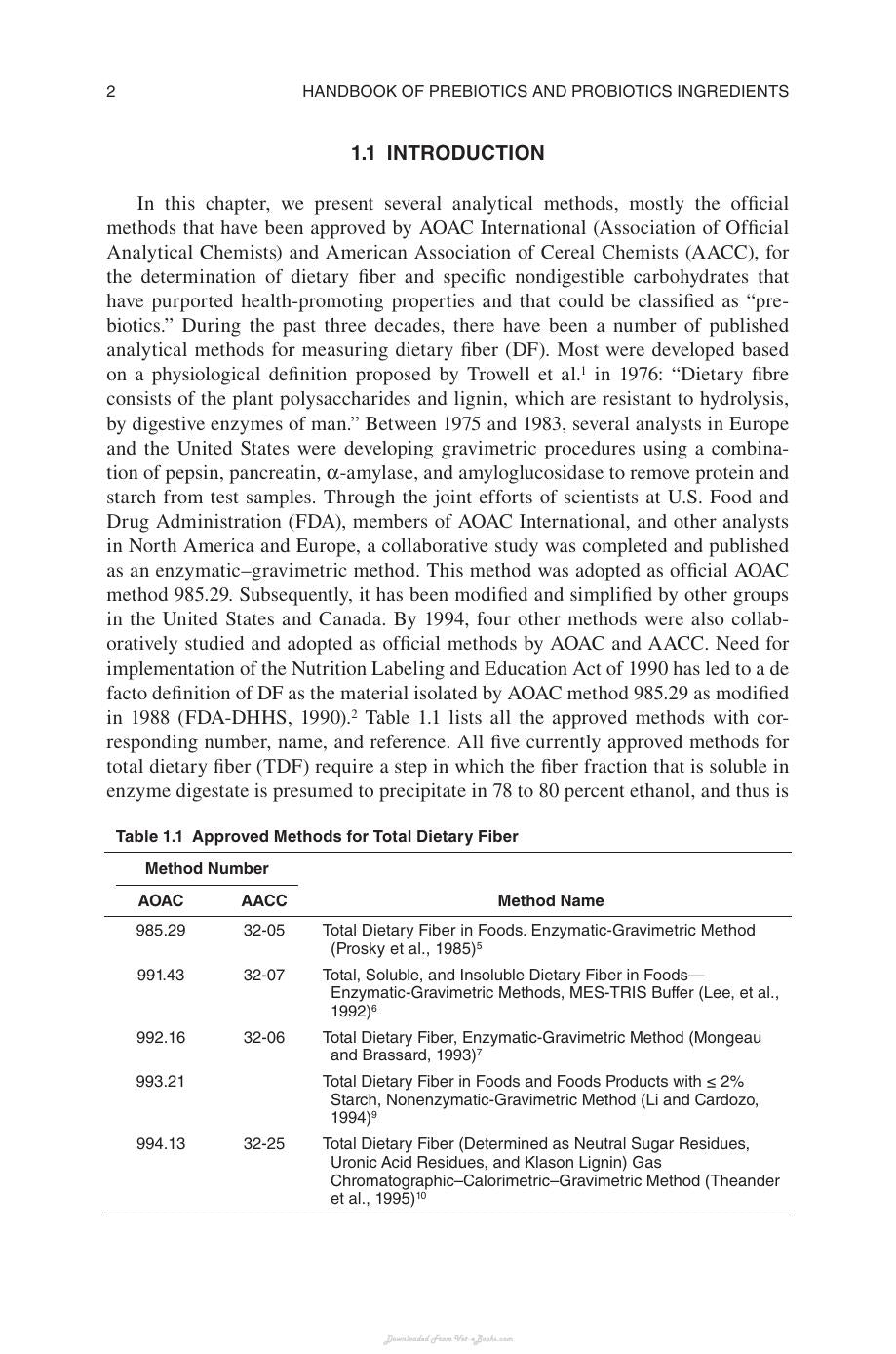 Handbook Of Prebiotics And Probiotics Ingredients Health Benefits And Food Applications