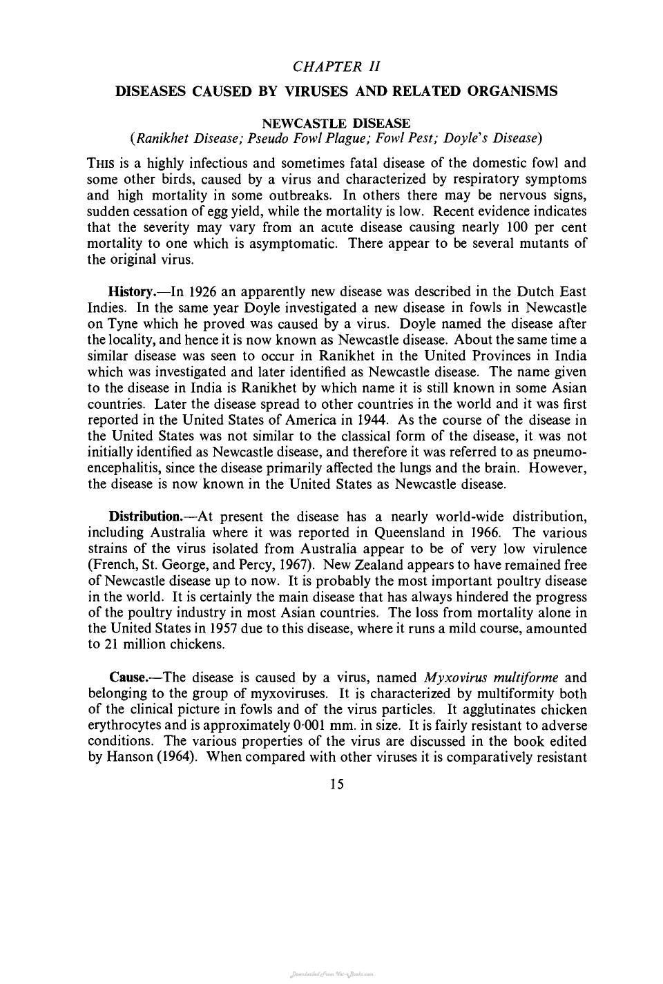 Diseases Of Poultry Including Cage Birds 2Nd Edition