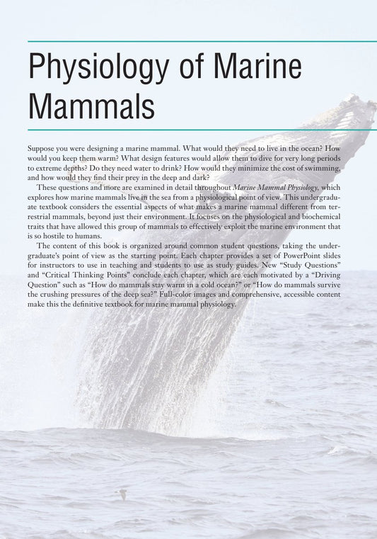Look Inside page 2 - Physiology Of Marine Mammals Adaptations To The Ocean