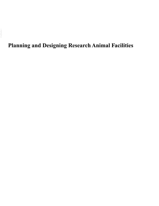 Look Inside sample page 2 - Planning And Designing Research Animal Facilities