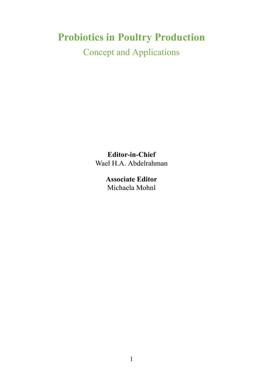 Look Inside sample page 2 - Probiotics In Poultry Production Concept And Applications