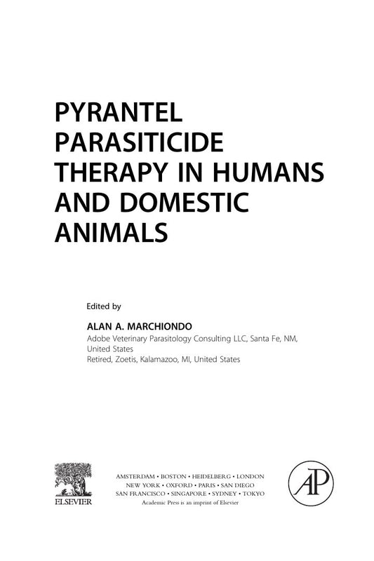 Look Inside sample page 2 - Pyrantel Parasiticide Therapy In Humans And Domestic Animals