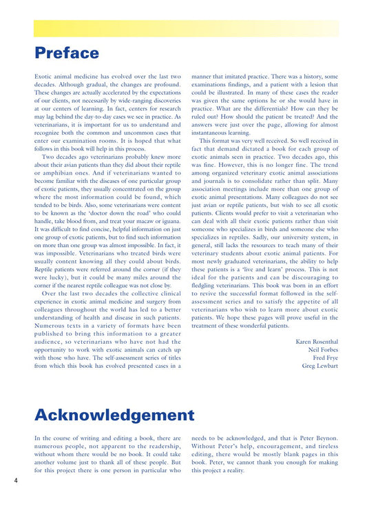 Look Inside page 5 - Rapid Review Of Exotic Animal Medicine And Husbandry