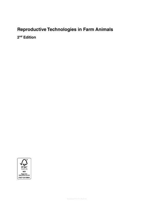 Look Inside sample page 2 - Reproductive Technologies In Farm Animals 2Nd Edition