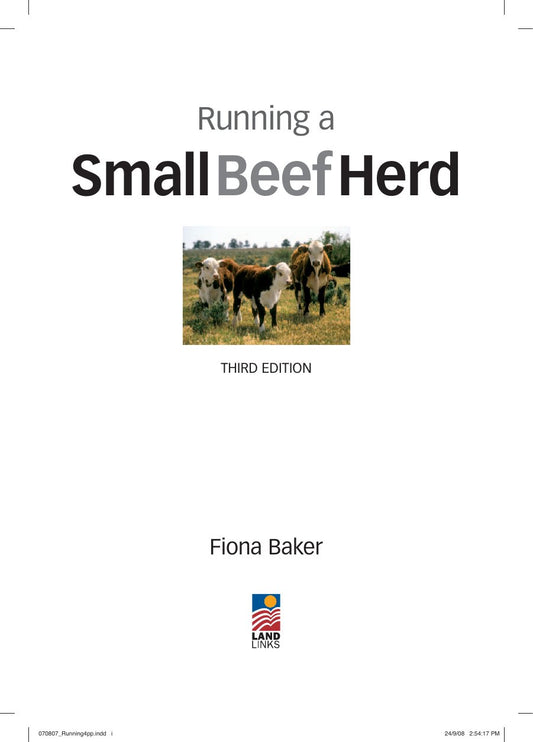 Look Inside sample page 2 - Running A Small Beef Herd 3Rd Edition