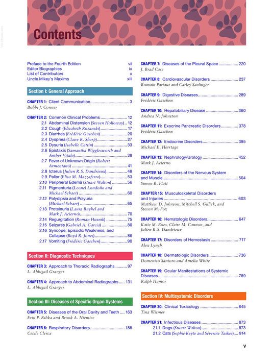 Look Inside page 6 - Schaer Clinical Medicine Dog And Cat Fourth Edition