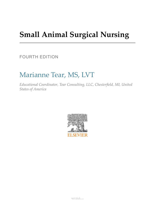 Look Inside sample page 2 - Small Animal Surgical Nursing 4Th Edition