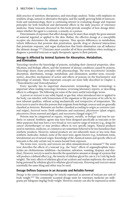 Look Inside page 2 - Small Animal Toxicology 3Rd Edition