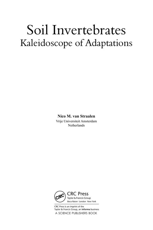 Look Inside sample page 2 - Soil Invertebrates Kaleidoscope Of Adaptations