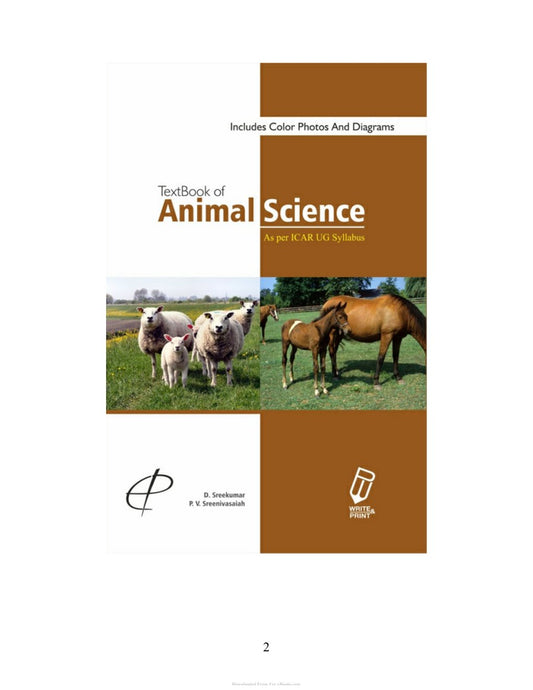 Look Inside page 2 - Textbook Of Animal Science