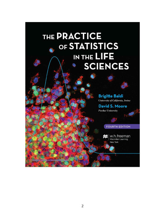 Look Inside page 2 - The Practice Of Statistics In The Life Sciences 4Th Edition