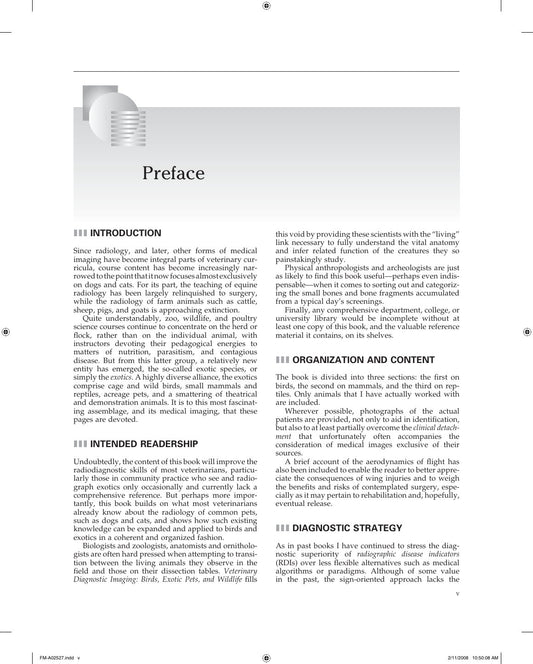 Look Inside page 2 - Veterinary Diagnostic Imaging Birds Exotic Pets And Wildlife